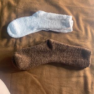 Nude Furry Socks